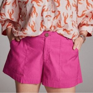 Maeve Fuchsia High Waist Women's Shorts